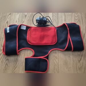 Neoprene Red & Black Men's Therapeutic Back Support Wrap